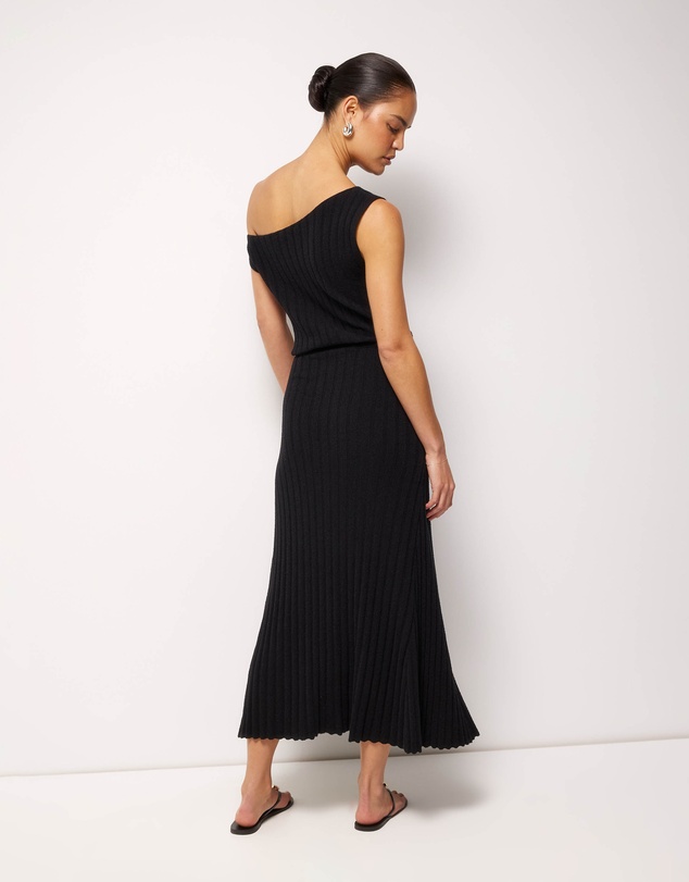AERE - Odette Off Shoulder Knit Dress