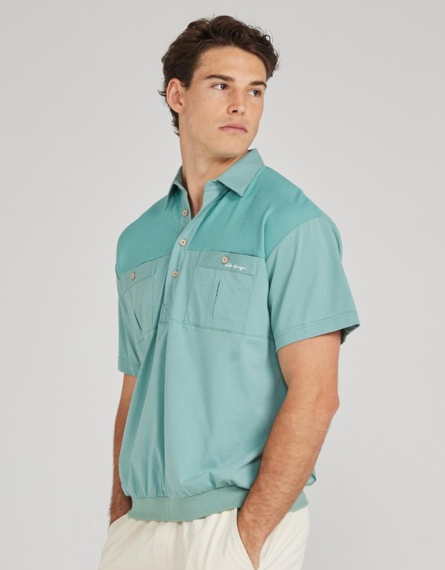 Horrigan - Santorini Pale Turquoise Pullover Polo