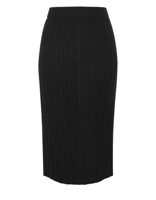City Chic - Kenia Cable Knit Skirt