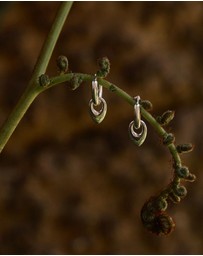 Najo - Petal Silver Huggie Earring