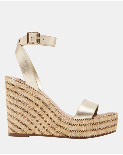 Steve Madden - Cassie Gold Leather Heels