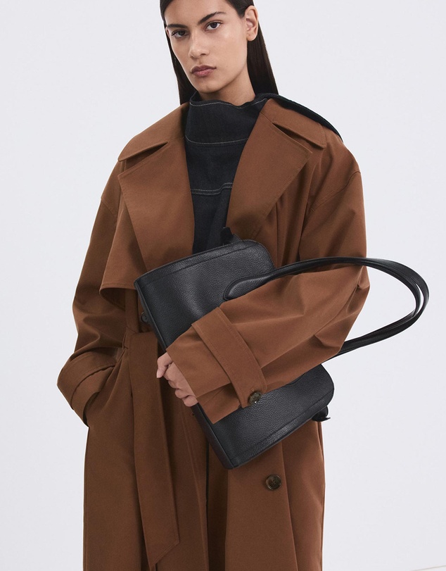 M.N.G - Long Double-Breasted Trench Coat