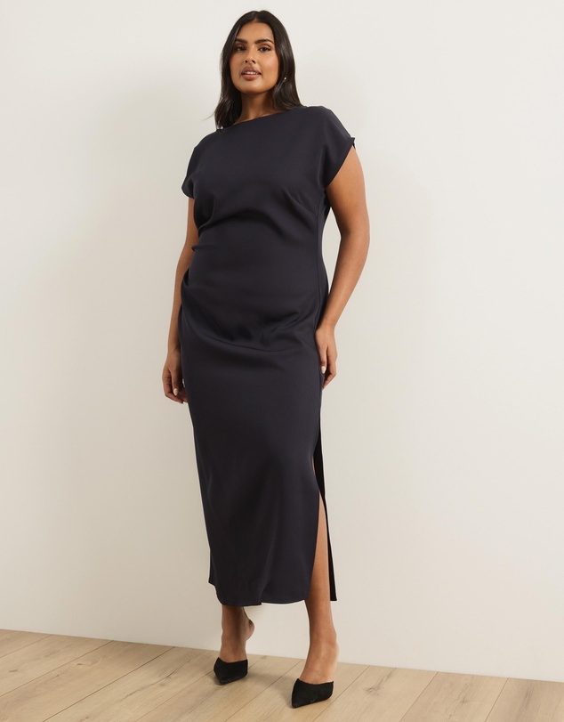 Atmos&Here Curvy - Talia Rouched Midi Dress