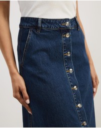 Atmos&Here - Aston Denim Midi Skirt