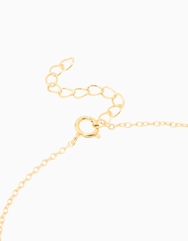 Lovisa - Gold Plated Sterling Silver Station Chain Bracelet