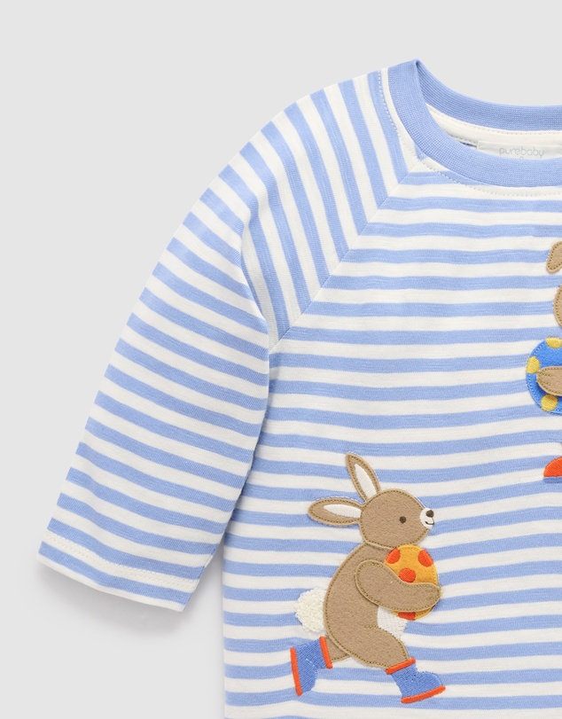 Purebaby - Bunny Egg Thief Tee -Kids-Babies