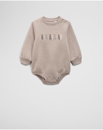 Country Road - Organically Grown Cotton Logo Oversized Long Sleeve Bodysuit