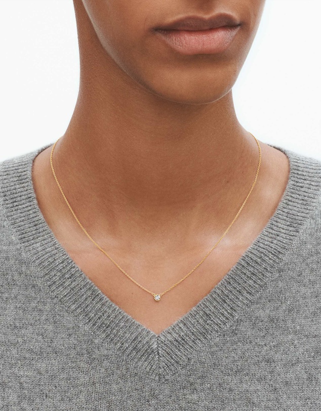 Georg Jensen - Signature Diamond Pendant