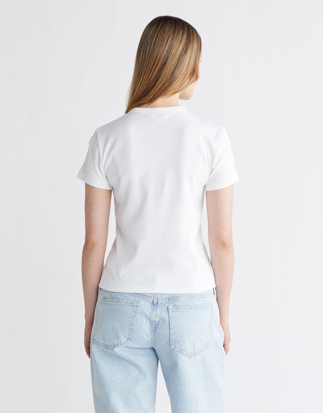 Calvin Klein Jeans - Ribbed Cotton Badge T-shirt