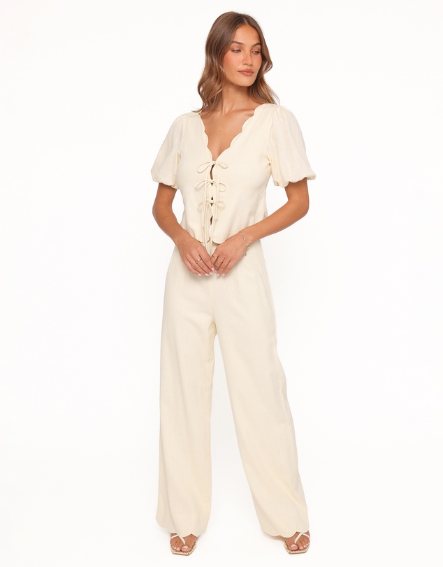 Petal & Pup - Jensen Scallop Hem Pant - Butter Yellow