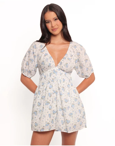 Petal & Pup - Ashio Playsuit - Blue Floral