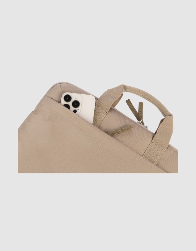 Tucano - Tucano Smilza Super Slim Laptop Bag Beige Fits 15.6 Inch Laptops Lightweight Durable Eco