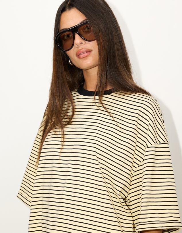 Dazie - Serve Stripe T-Shirt