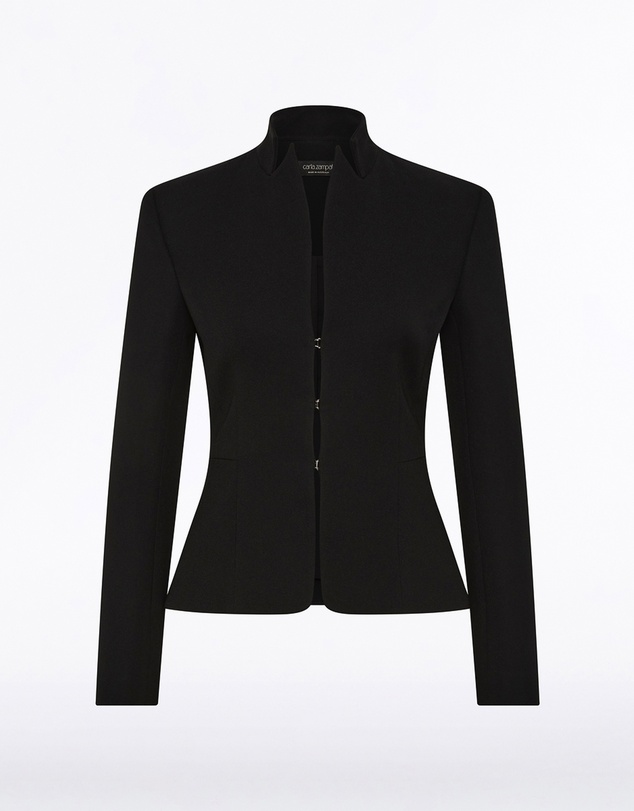 Carla Zampatti - Black Crepe Fitted Jacket