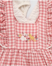 Purebaby - Gingham Pinnie Set -Kids-Babies
