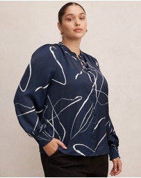 Forever New Curve - Savannah Curve Button Up Blouse