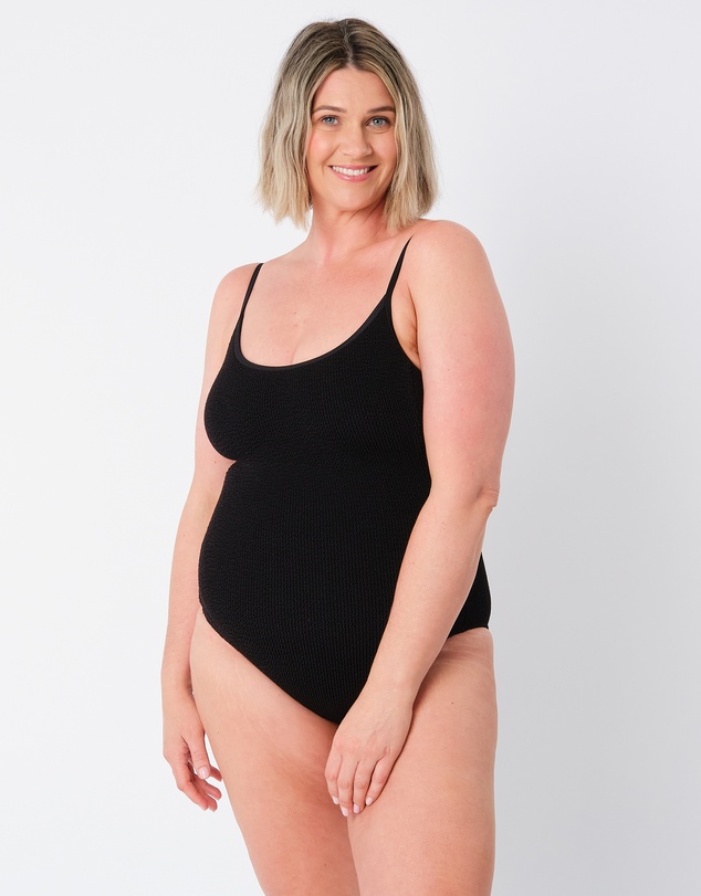 UNE PIECE - Crinkle Cut Scoop Maillot One Piece Swimsuit