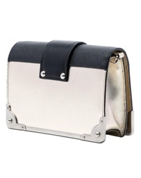 Pre-Loved by Azura Reborn - Pre-Loved Saffiano Trimmed Metallic Vitello Cahier Bag