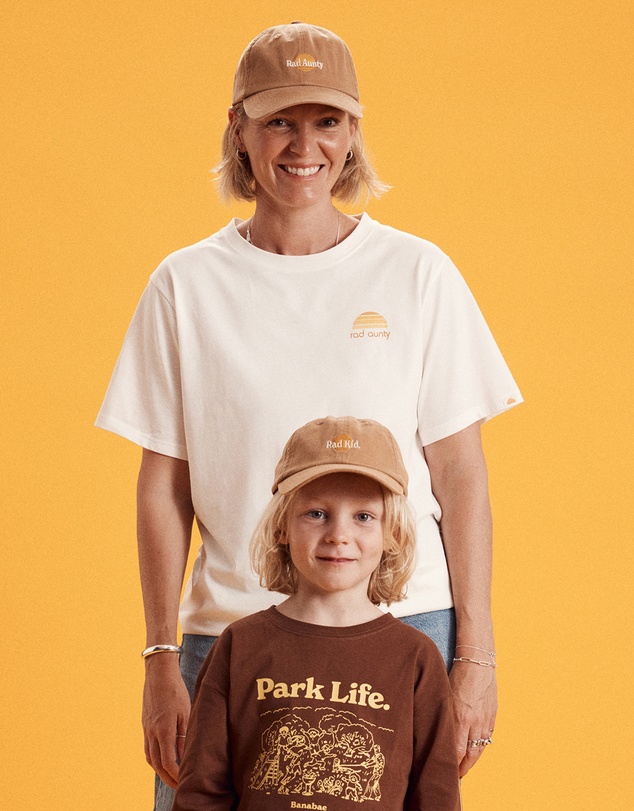 Banabae - Rad Aunty Organic Cotton Longline Tee - Natural