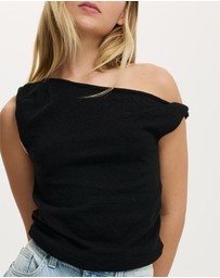 Cotton On - Textured Off The Shoulder Top