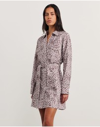 Jag - Leopard Denim Dress