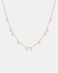 Ania Haie - Ania Haie Gold Droplet Station Necklace