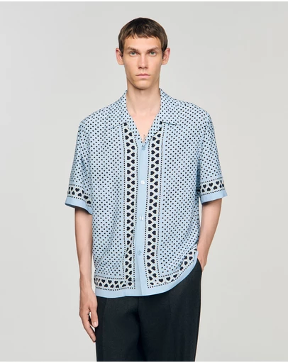 Sandro - All Over Coeur Mc Shirt