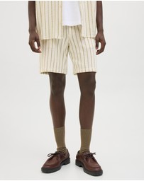 Jack & Jones - Jaiden Coba Striped Jogger Shorts Mid Relaxed Fit