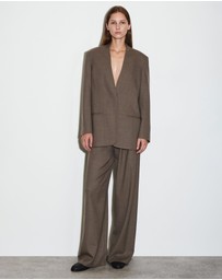 COS - Collarless Wool-Blend Blazer