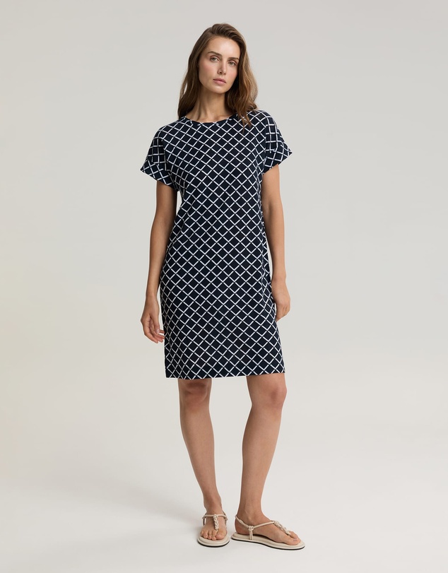 Sportscraft - Geo Print Linen Mini Dress
