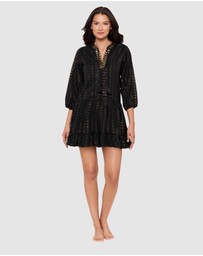 Miraclesuit Swimwear  - Beach Etc Mini Length Jacquard Cotton Beach Dress