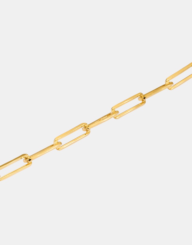 Zoe Olivia - 14K Gold Vermeil Paper Clip 'O' Link Bracelet