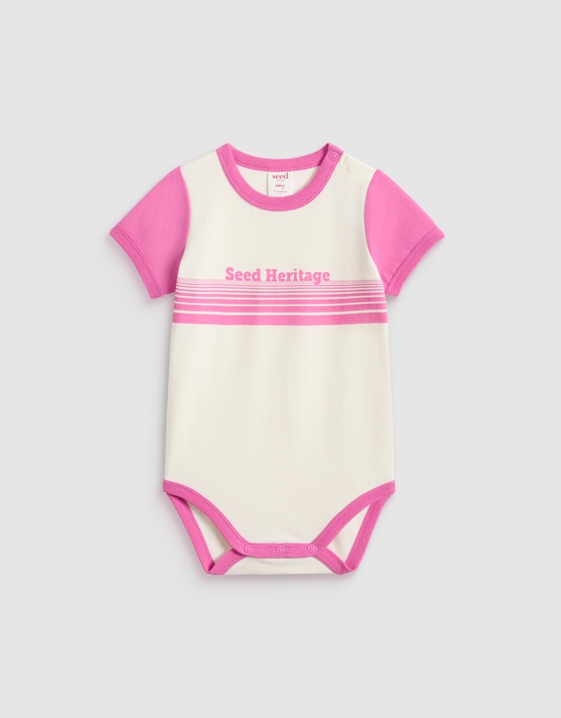 Seed Heritage - Colourblock Logo Bodysuit