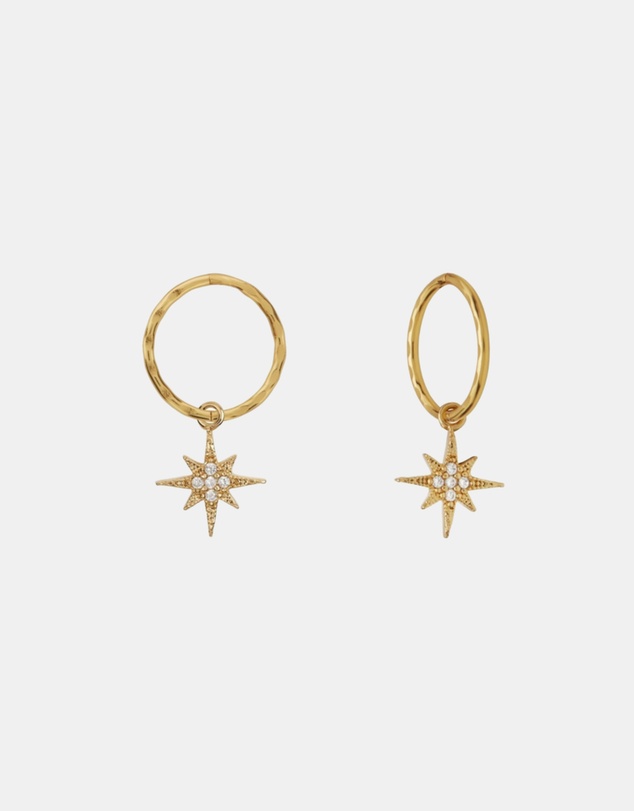 SAINT VALENTINE - North Star Mini Hoops - Gold