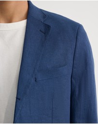 Oxford - 3 Button Linen Milton Blazer