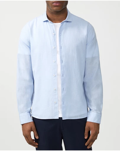 Van Heusen - Linen Cotton Blend Shirt