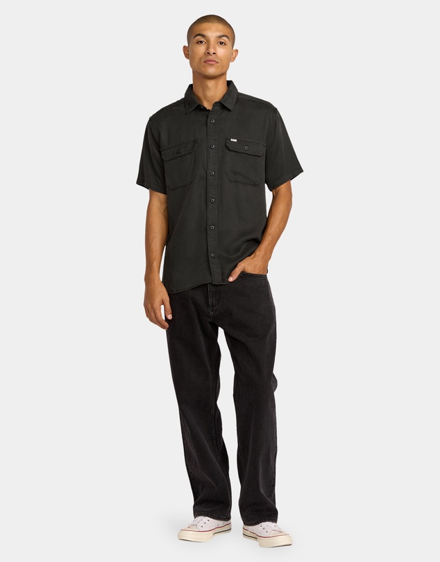 RVCA - Mens Vacancy Utility Short Sleeve Shirt