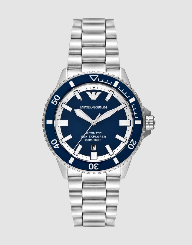 Emporio Armani - Silver Tone Analogue Watch