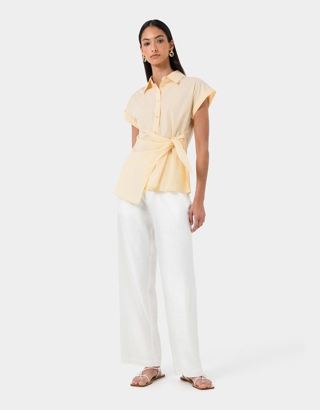 Forcast - Zalia Tie Button Shirt