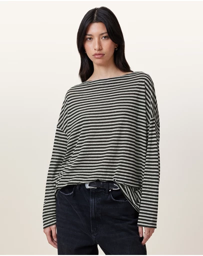 AllSaints - Rita Stripe Tee