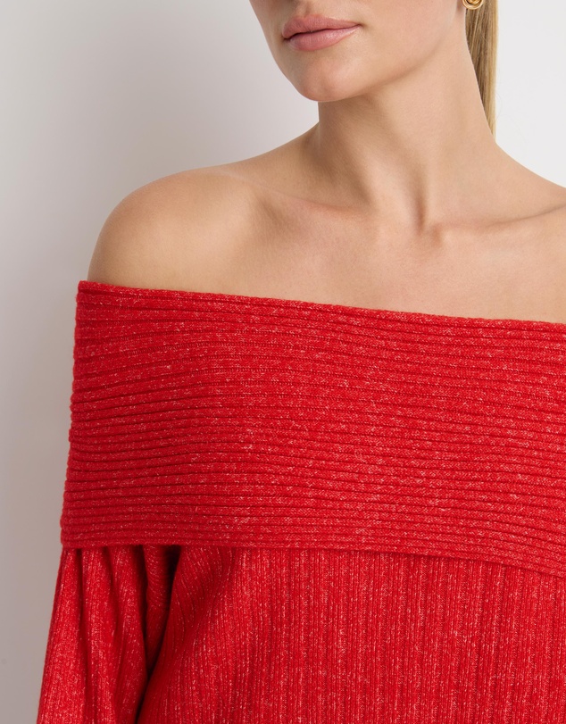 Dazie - Romee Off The Shoulder Knit Jumper