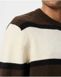 X-Large - Italic Stripe Knit Sweater