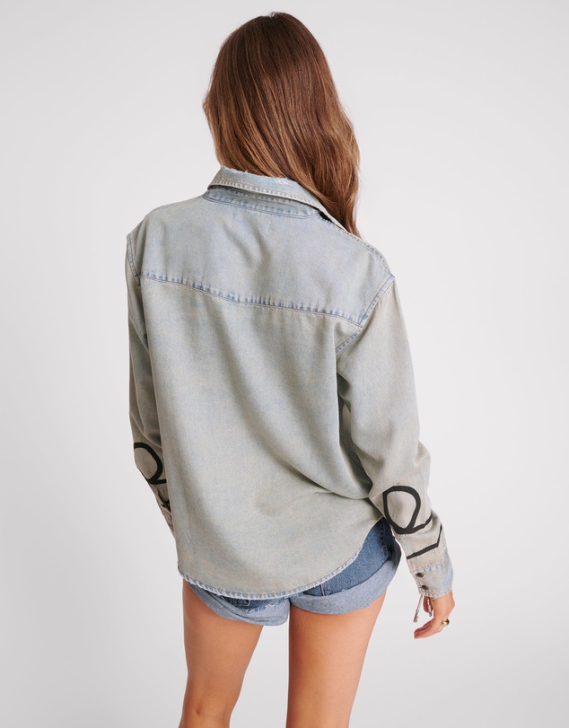ONE TEASPOON - Western Denim Shirt - Old Blue