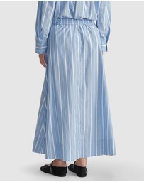 Decjuba - D-Luxe Poplin Stripe Skirt