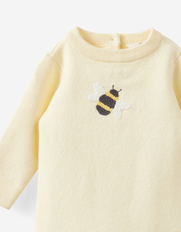 Cotton On Kids - Baby Organic Knit Long Sleeve Romper
