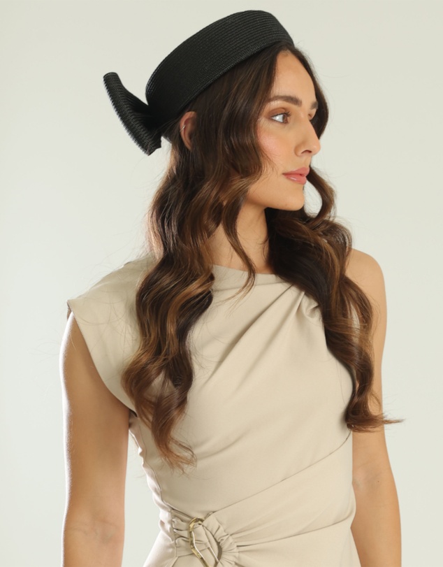 Morgan & Taylor - Tara Racewear Pillbox Hat in Black
