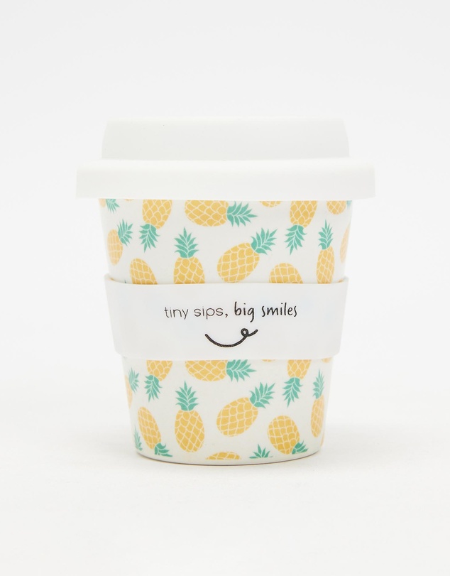itti bitti - Reusable Baby Cino Cup with 2 Straws - Pineapple Delight