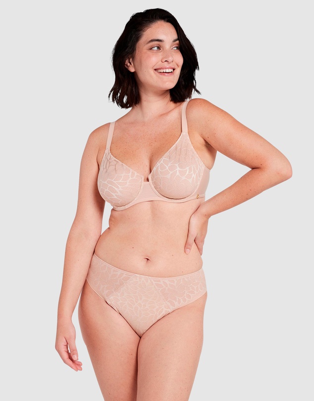 Sans Complexe - Perfect Curves Smooth Lace Wired T-Shirt Bra