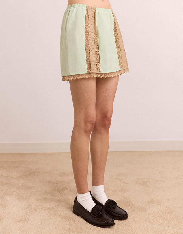 Damson Madder - Addie Lace Mini Skirt