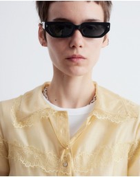 & Other Stories - Long Sleeve Lace Blouse